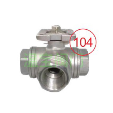 內(nèi)螺紋高平臺三通球閥 RC high-platform tee ball valve Q14/Q15F-64